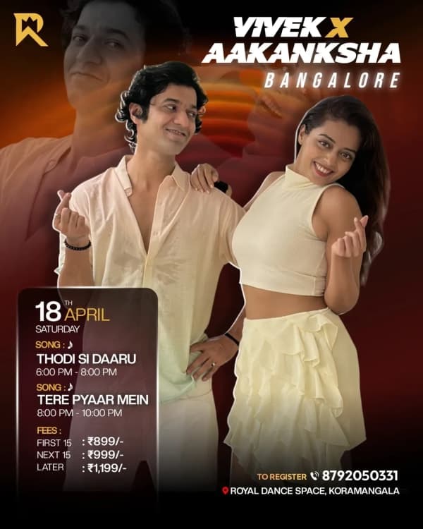 Dance workshop by Vivek and Aakanksha